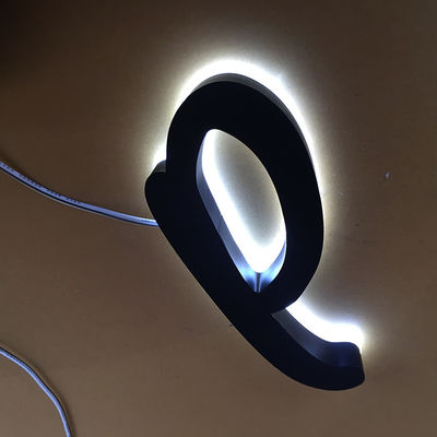 ステンレス鋼のバックリットの手紙の印の理髪店のロゴ3000K-10000K