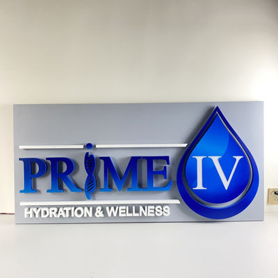 20mmのバックリットのステンレス鋼の手紙SMD 5050は照らされた印板を導いた