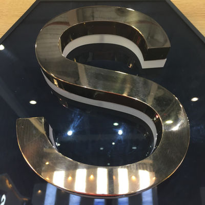 OEM ODMのバックリットの手紙の印のアクリルの白熱印板ミラーの終わり