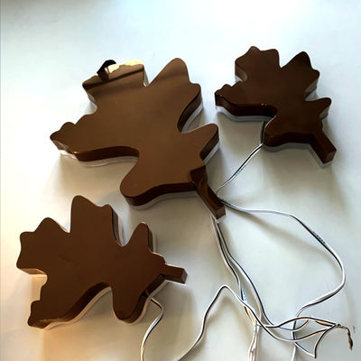 ローズの金ミラーのバックリットのステンレス鋼の手紙の反錆のバックリットの金属の印