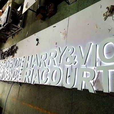 レストランのバックリットの手紙の印2-20cmの深さのアクリルによって導かれる白熱印板