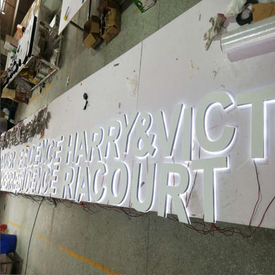 レストランのバックリットの手紙の印2-20cmの深さのアクリルによって導かれる白熱印板