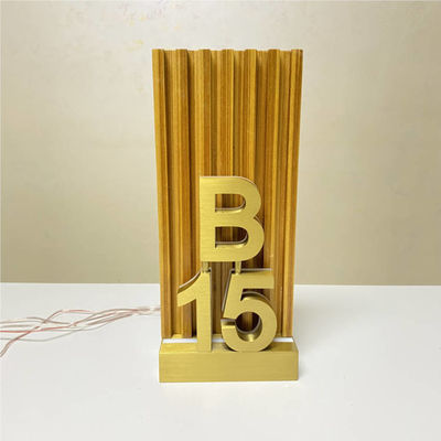 OEM ODMのホテルの部屋の番号記号は家のドアのナンバー プレート12Vを導いた