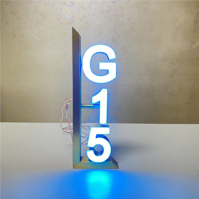 金ミラーの屋家番号の印のホテルのドアのナンバー プレートDC12V