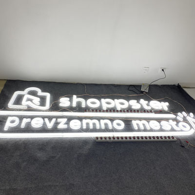 White Color LED Acrylic Letters Companyロゴの壁の印OEM ODM