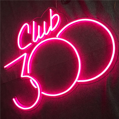 アクリルLEDのネオン サインの壁の台紙のピンクのネオン ライトの印12VDC