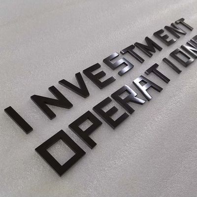 広告3dの金属の注文アルミニウム印は反錆に文字を入れる