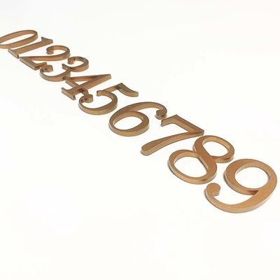 平らな切り取られたアクリルの手紙の印の固体アクリルのドアの番号記号のセリウムROHS