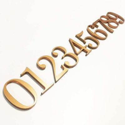 平らな切り取られたアクリルの手紙の印の固体アクリルのドアの番号記号のセリウムROHS