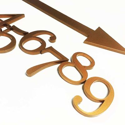 平らな切り取られたアクリルの手紙の印の固体アクリルのドアの番号記号のセリウムROHS