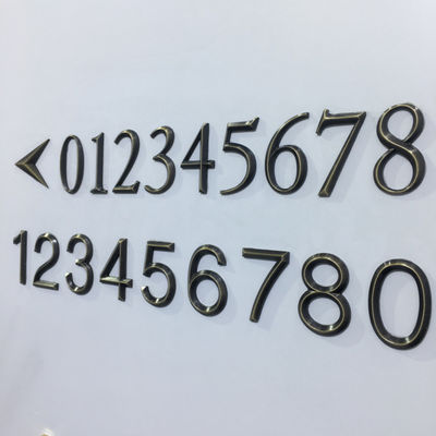 ステンレス鋼の304の金属の住所印照らされる台紙をねじで締めなさい