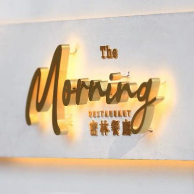 金属のロゴおよび店先の印12VDCレーザーの切口に文字を入れること