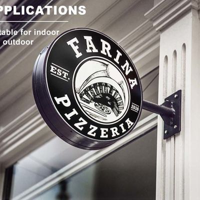 屋外12V LEDビジネス レストランの印板黒の絵画倍は味方した