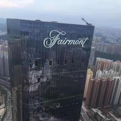 導かれた照明会社の名前のロゴの造る印3dの経路識別文字