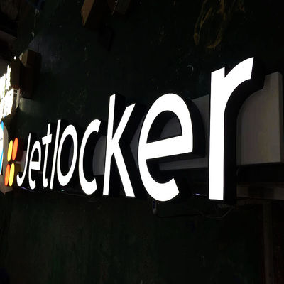 魅力的な耐久3d手紙の印は3mmチャネルのアクリルのレストラン板を導いた