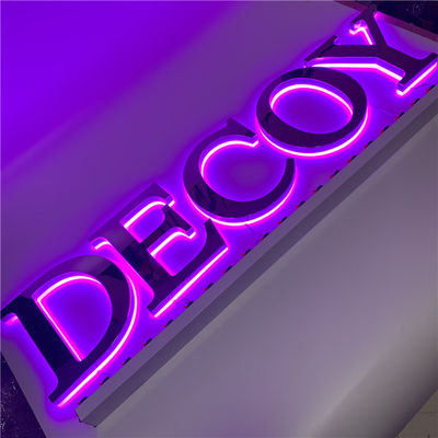 チャネル3Dの手紙の印12vのステンレス鋼金属によって導かれる棒印AC110V