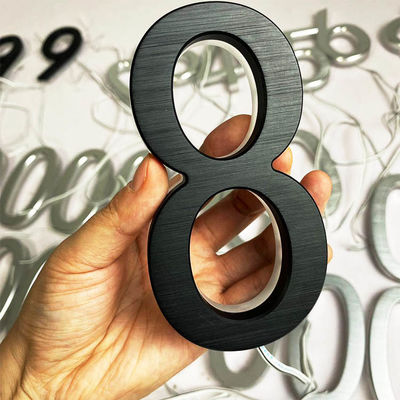 広告3Dのアクリルのバックリットの手紙の印の黒は12cmの厚さを塗った