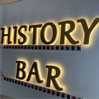 HIGHSPANのレストランの印板ステンレス鋼のバックリットのセリウムROHS