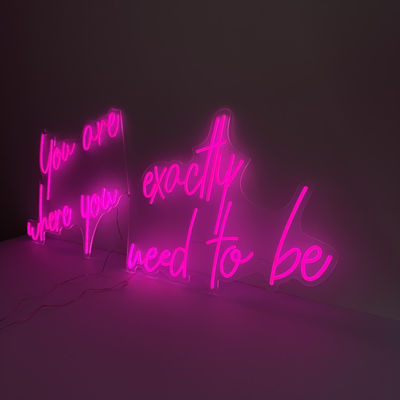 HIGHSPANは3dアクリル板が付いているネオン経路識別文字を個人化した