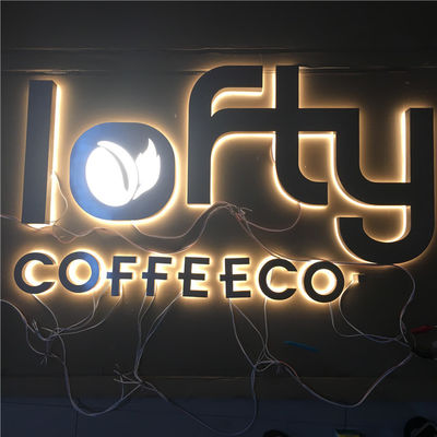 樹脂のアクリルのバックリットの経路識別文字はブラシをかけられたクロム染料で染められた12VDCをカスタマイズした