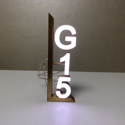 304のステンレス鋼の手紙つけられる住所印に磨いたブラシをかけられる金属をかぶせなさい