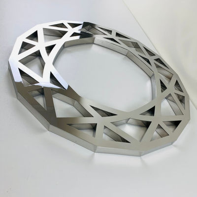 Customziedの店先銀製ミラー3Dの手紙印によってバックライトを当てられるFrontLit