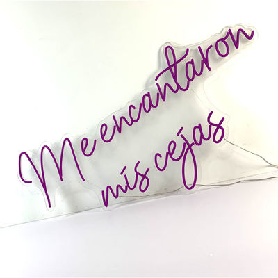 照らされる紫色の適用範囲が広いLEDのネオン サインの壁に取り付けられた51200時間