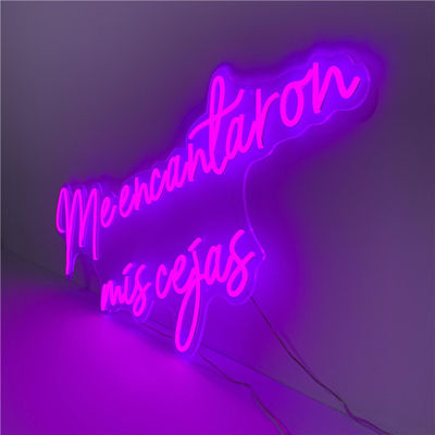 照らされる紫色の適用範囲が広いLEDのネオン サインの壁に取り付けられた51200時間